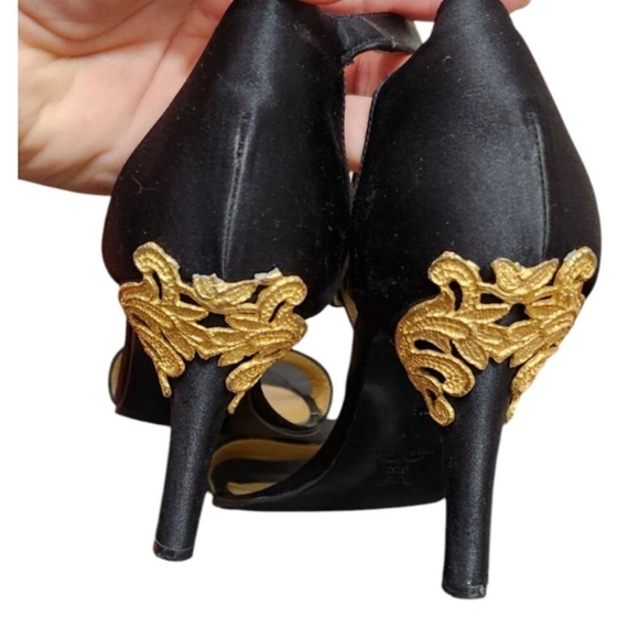 Saint Laurent Heels Black Women's Size 7.5 M - Picture 9 of 14